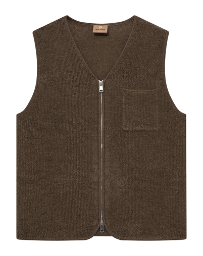 Mos Mosh Gallery - MMGCess Soft Zip Strik Vest - Toasted Coconut